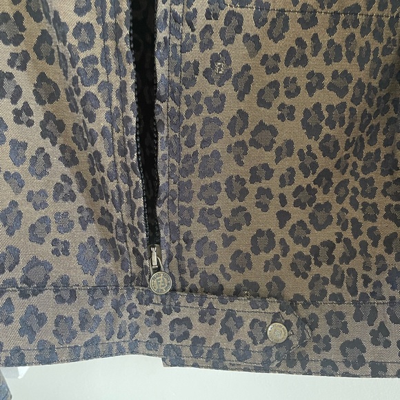 VINTAGE FENDI brown black Animal PRINT JACKET - Picture 8 of 16